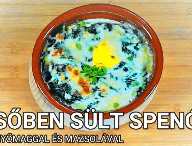 Csoben sult spenot