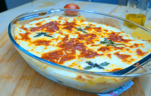 Lazacos spenotos lasagne