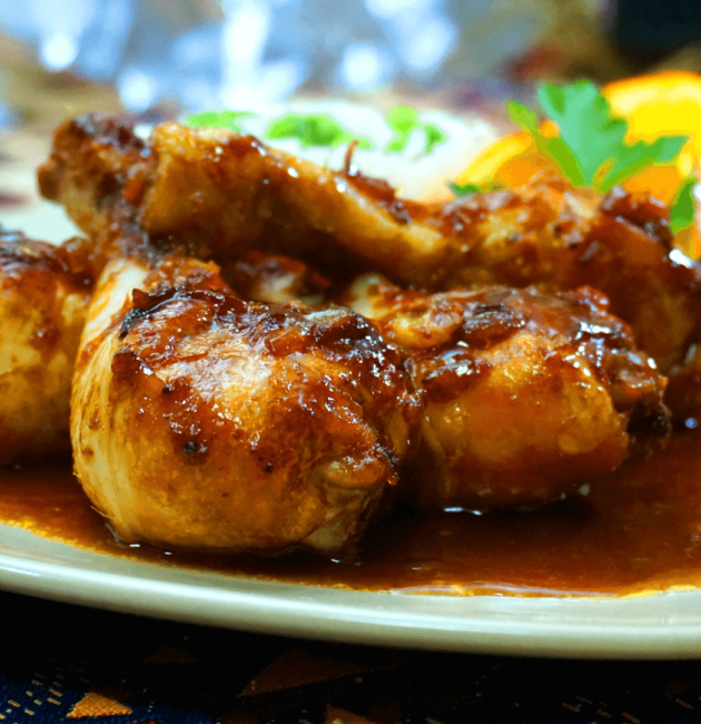 narancsos szojas sult csirkecomb