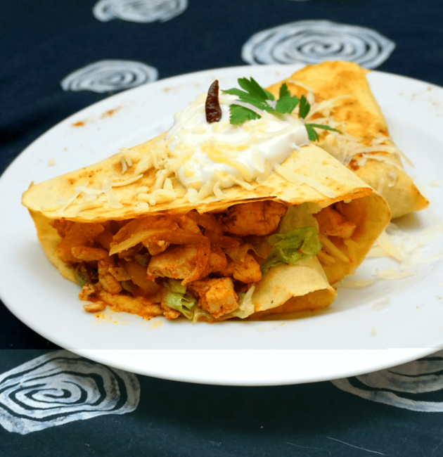 mexikoi csirkes burrito 1