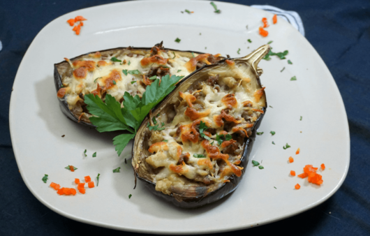 Töltött padlizsán