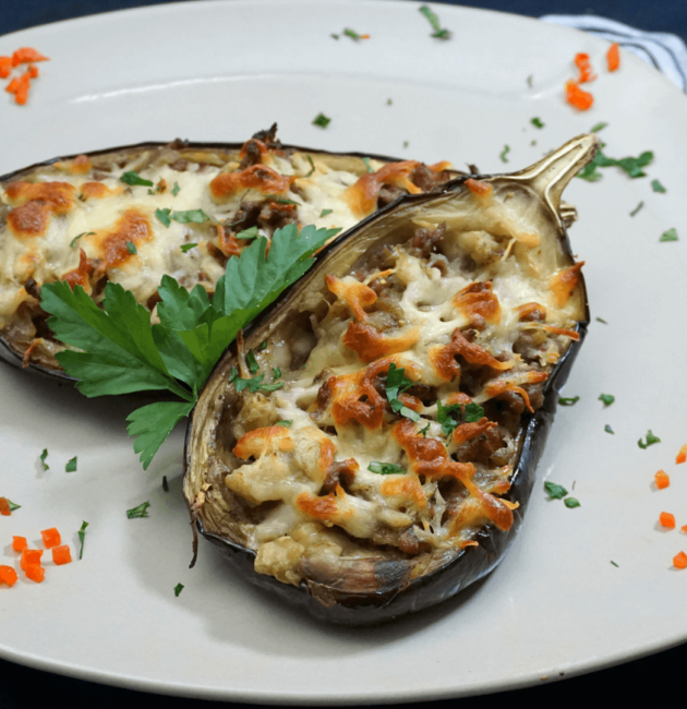 Töltött padlizsán