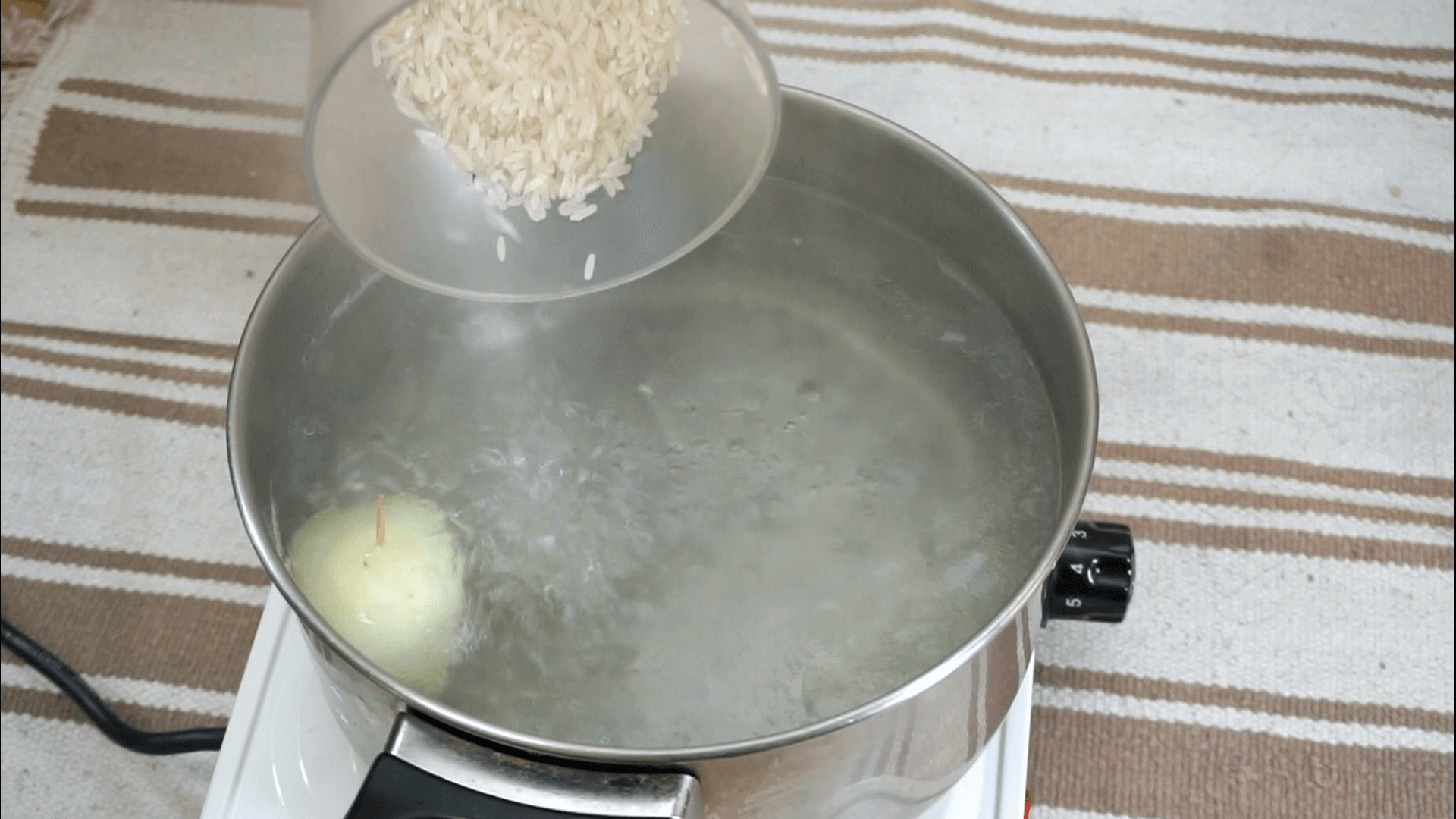 Rizsköret rizs fözés