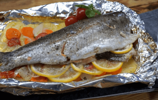 Pisztráng zöldségágyon