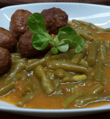 Zőldbabfőzelék recept