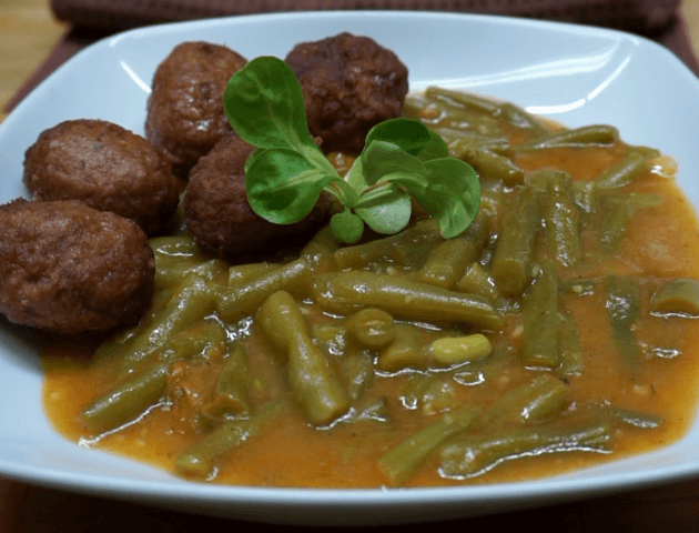 Zőldbabfőzelék recept